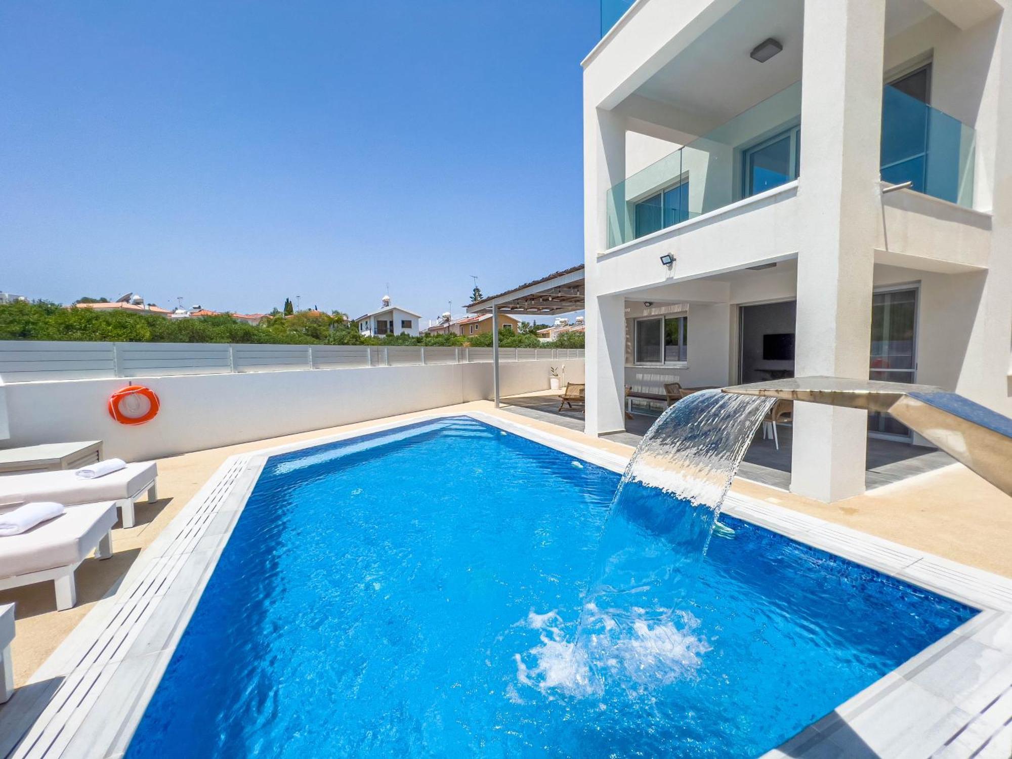 Geo Panoramic Villa +Pool +Game Room +Gym Protaras Exterior foto